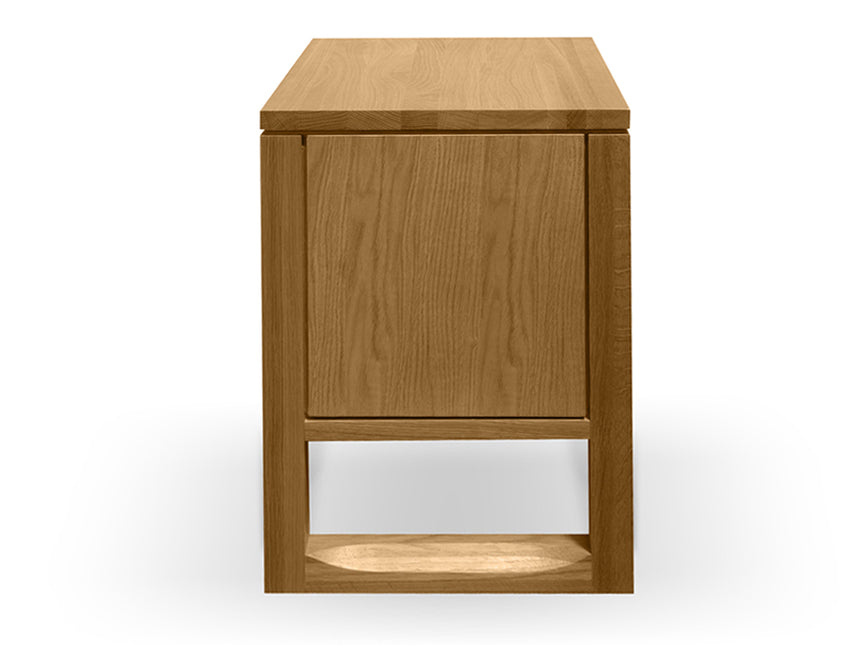 1 Drawer Wooden Bedside Table - Natural Oak - View 4