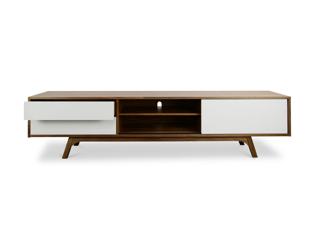 2.1m Entertainment TV Unit | Walnut | Myka Home - View 3