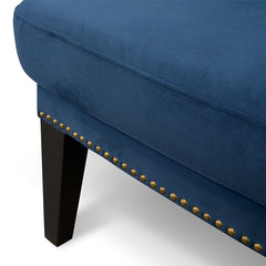 CLC2041-CA Velvet Lounge Chair in Navy Velvet Blue