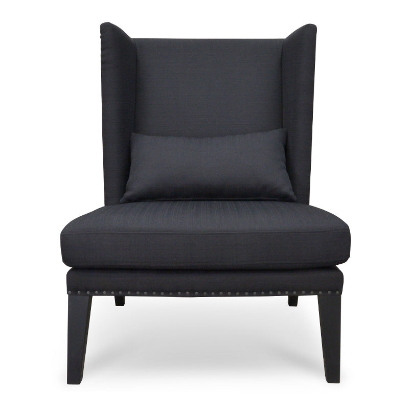 Lounge Chair in Black - View 3