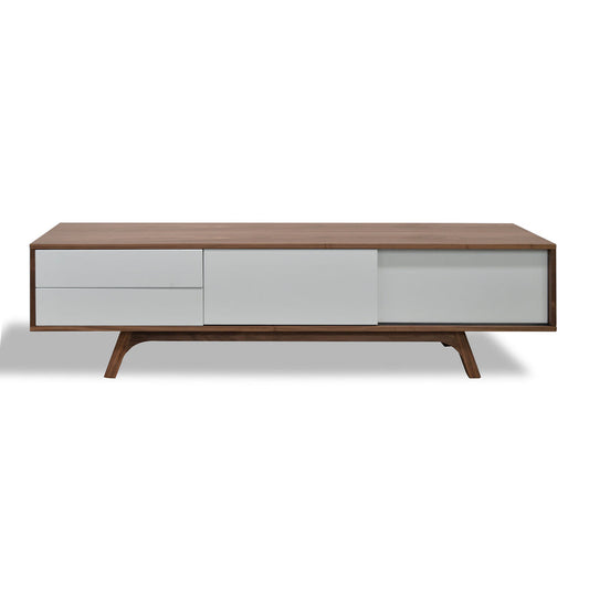Ex Display - CTV360-BB 1.8m Scandinavian TV Entertainment Unit - Lowline - Walnut