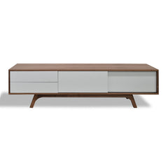 Ex Display - CTV360-BB 1.8m Scandinavian TV Entertainment Unit - Lowline - Walnut