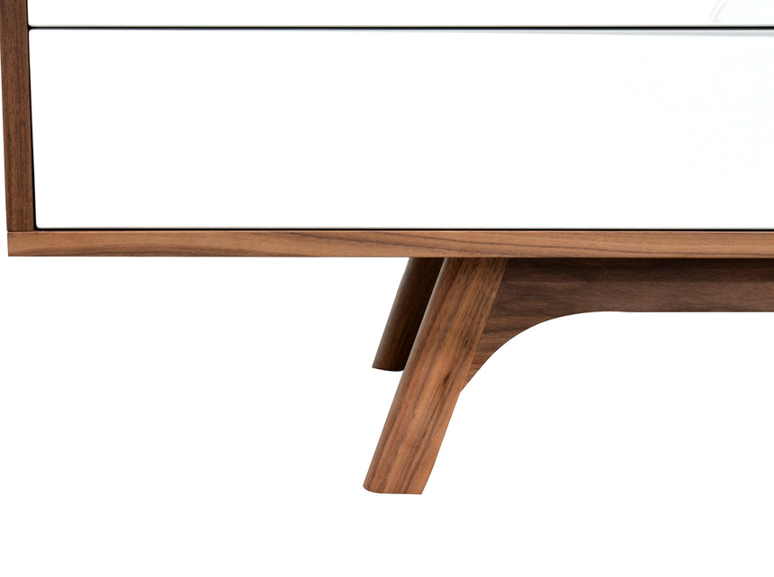Ex Display - CTV360-BB 1.8m Scandinavian TV Entertainment Unit - Lowline - Walnut - View 4