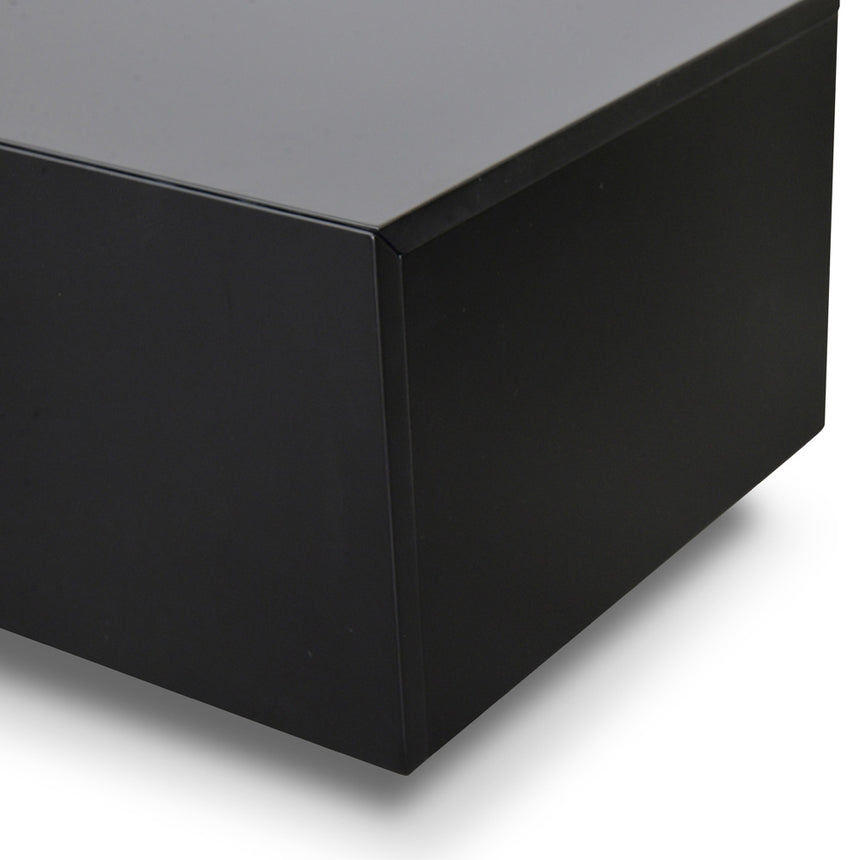 Extendable TV Entertainment Unit | Walnut - Black matt | Myka Home - View 10