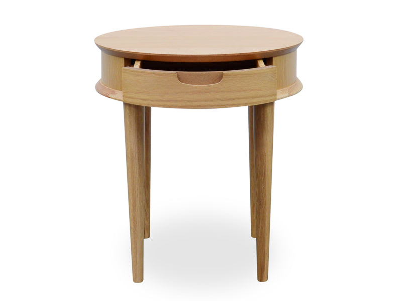 Lamp Side Table with Drawers - Natural - View 5