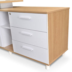 COT2095-SN 180cm Executive Office Desk With Right Return - Natural