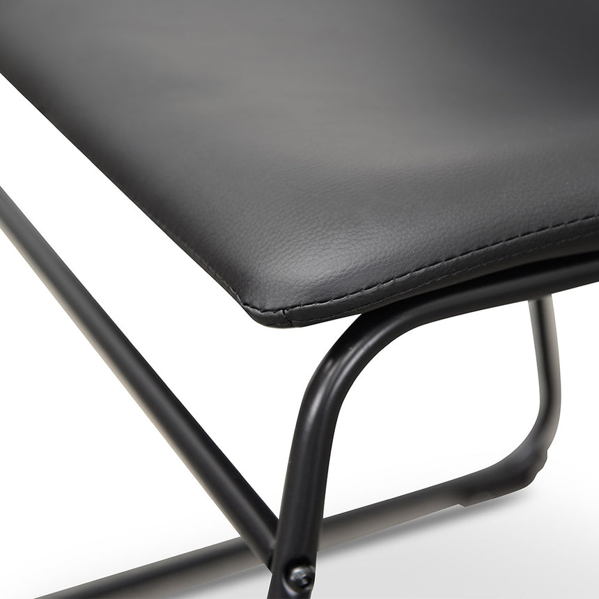 Industrial Dining Chair - Black PU (Set of 2) - View 10