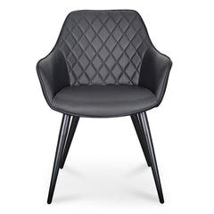 Ex Display - CDC2082-SE - Dining Chair - Black PU