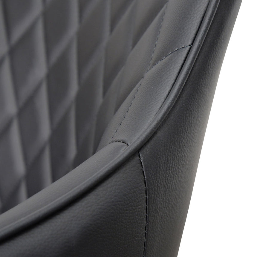 Dining Chair - Black PU (Set of 2) - View 10