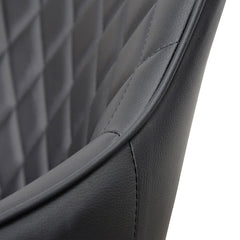 CDC2082-SE - Dining Chair - Black PU (Set of 2)