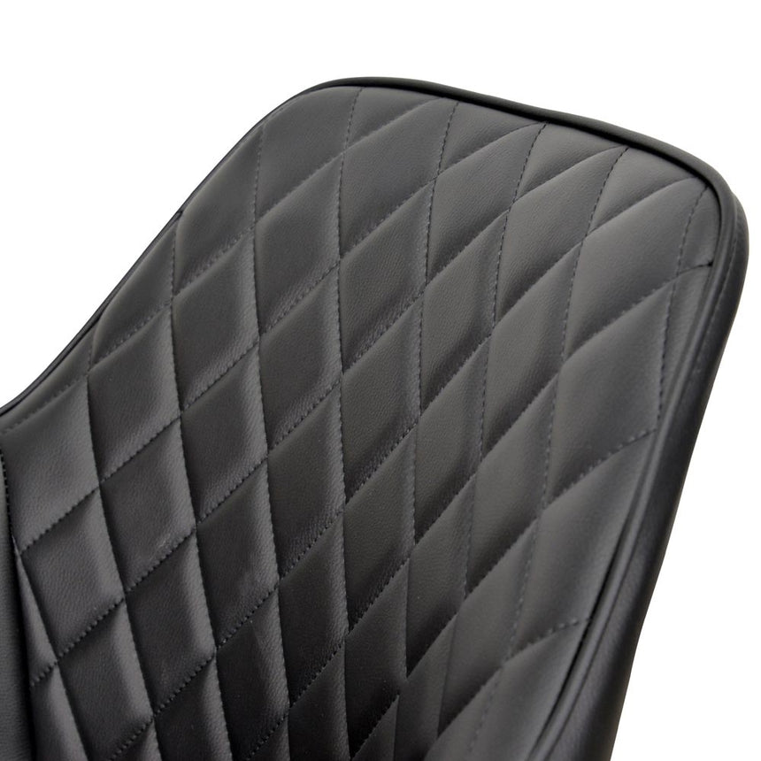 Dining Chair - Black PU (Set of 2) - View 12
