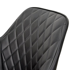 CDC2082-SE - Dining Chair - Black PU (Set of 2)