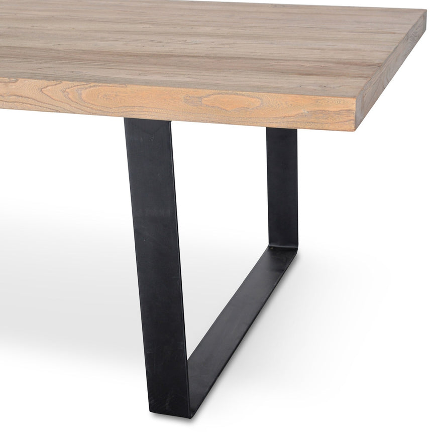 Reclaimed Dining Table 2.4m - Rustic Natural - View 5