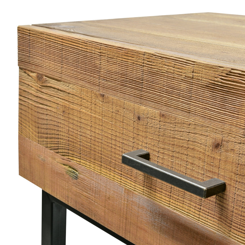 1.2m Reclaimed Pine Console Table - Black Base - View 11