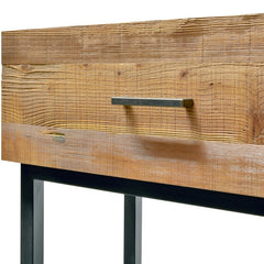 CDT2327-NI 1.2m Reclaimed Pine Console Table - Black Base