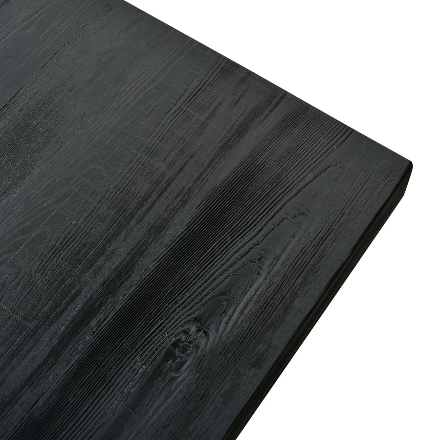 2.8m Reclaimed Dining Table - Black - View 6