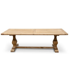 CDT2408 Elm Wood 2.4m Dining Table - Rustic Natural