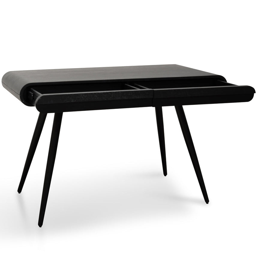 Narrow Wood Console Table - Black 75cm (H) - View 5