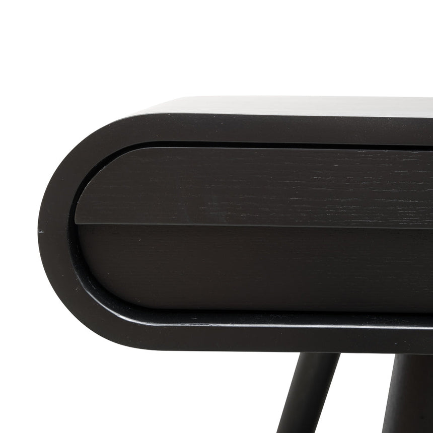 Narrow Wood Console Table - Black 75cm (H) - View 8