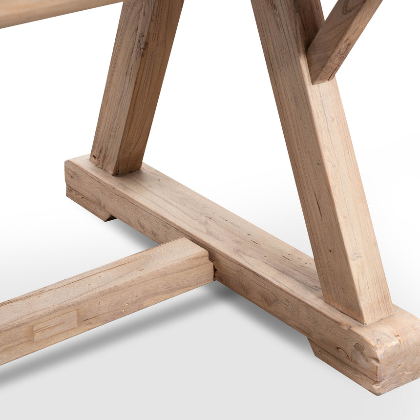 Reclaimed Elm Wood 2.4m Dining Table - View 5