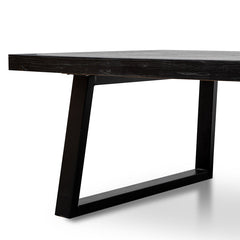 Ex Display - CDT2746 3m Reclaimed Dining Table - 120cm (W) - Full Black