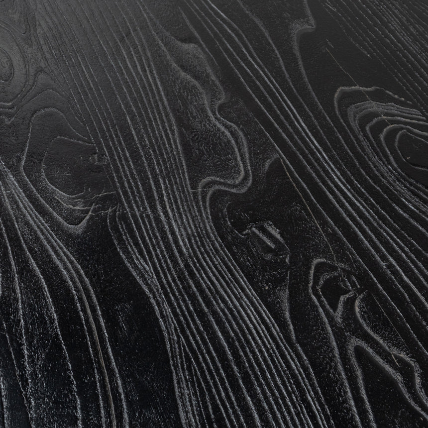 3m Reclaimed Dining Table - 120cm (W) - Full Black - View 5
