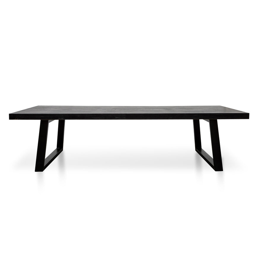 3m Reclaimed Dining Table - 120cm (W) - Full Black - View 2