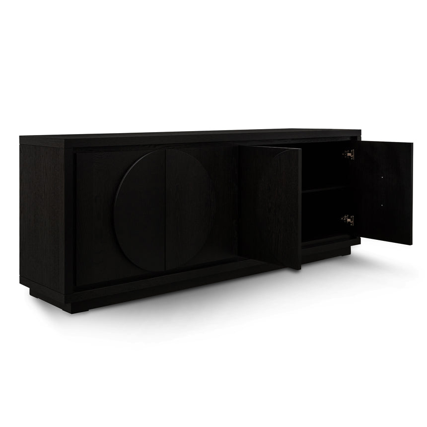 2m Buffet Unit - Textured Espresso Black - View 3