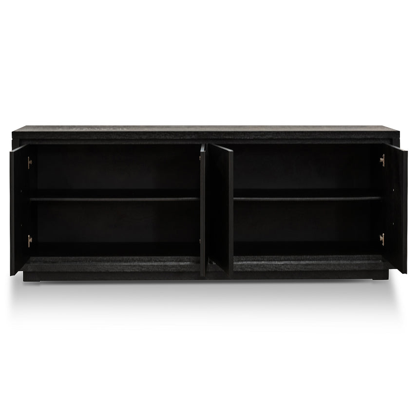 2m Buffet Unit - Textured Espresso Black - View 9