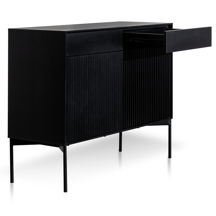 110cm Sideboard Unit - Black Oak - View 6