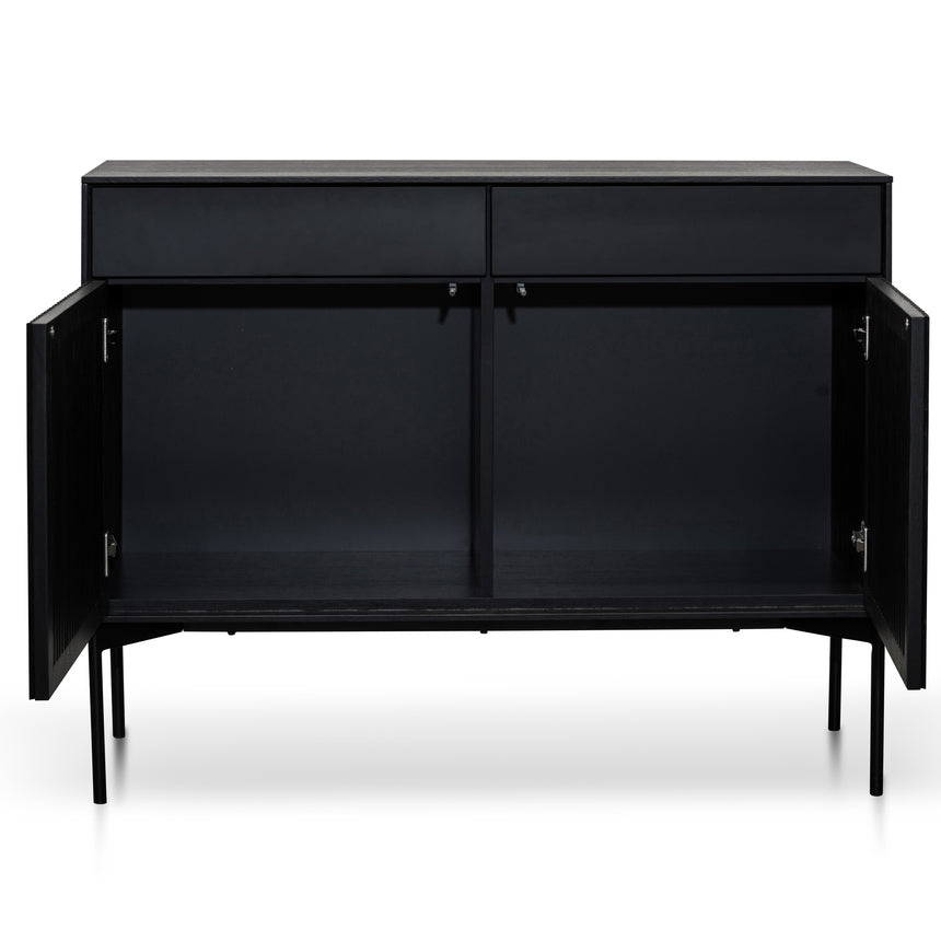 110cm Sideboard Unit - Black Oak - View 10