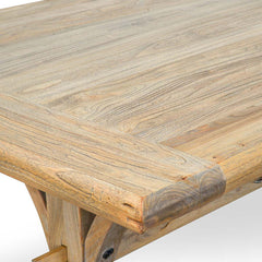 CDT520 Reclaimed Elm Wood Dining Table 2m - Natural
