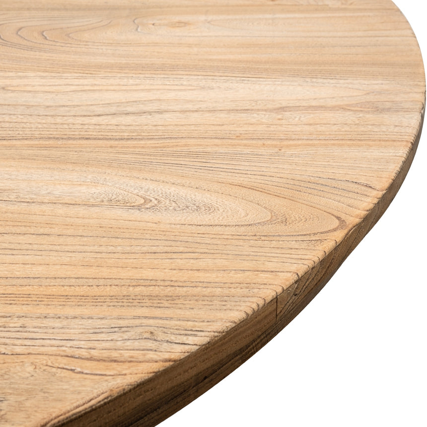 Round Dining Table 140cm - Rustic Natural - View 4