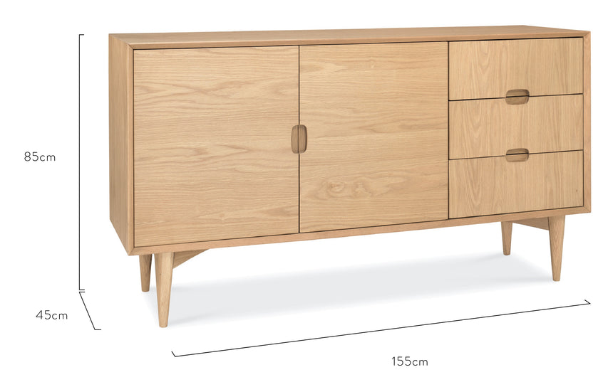 1.55m Buffet Cabinet - Natural - View 4