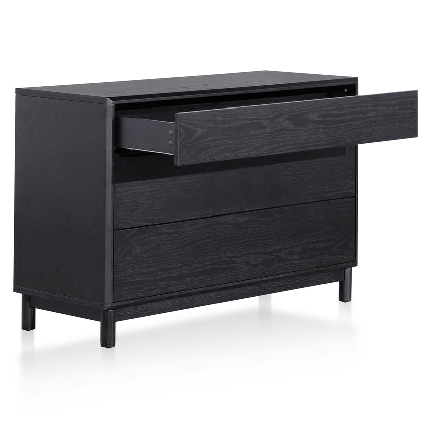 3 Drawers Dressing Table - Black Oak - View 3