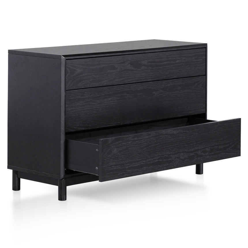 3 Drawers Dressing Table - Black Oak - View 5