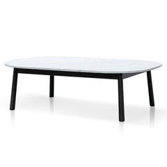 CCF6160-SD 110cm Marble Coffee Table - Black Base