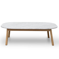 CCF2012-SD 110cm Marble Coffee Table - Natural Base