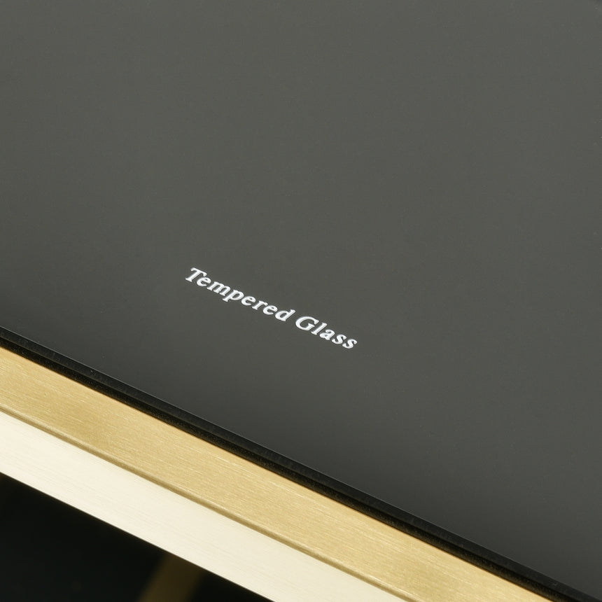 Bar Cart - Tempered Glass - Gold Base - View 8