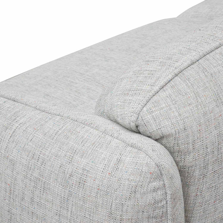 3 Seater Sofa | Light spec grey fabric | Myka Home - View 8
