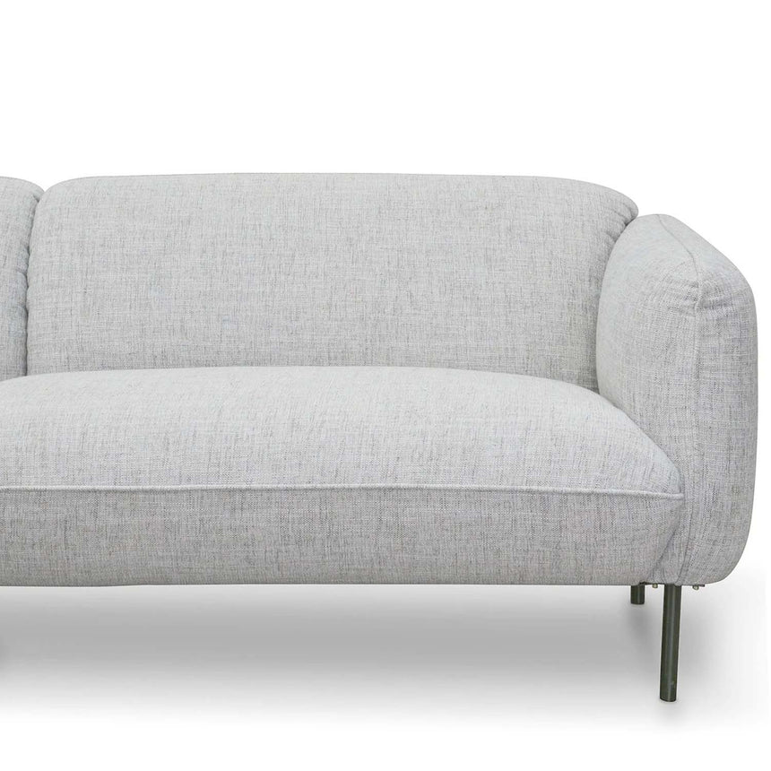 3 Seater Sofa | Light spec grey fabric | Myka Home - View 4