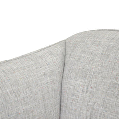 CLC921-IG Armchair in Light Spec Grey - Black Metal Legs