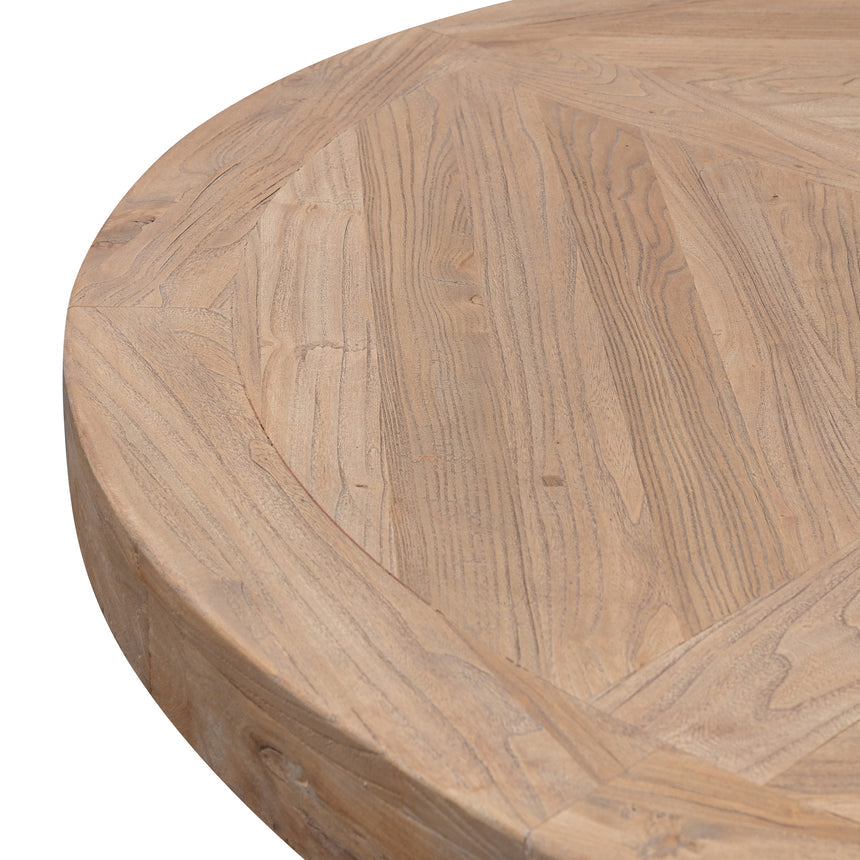 1.4m Natural Round Dining Table - Black Base - View 3