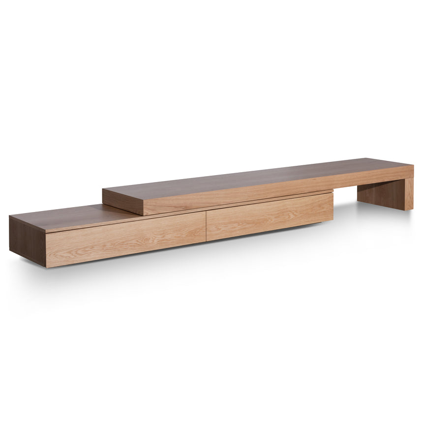 Extendable TV Entertainment Unit | Natural Oak | Myka Home - View 10