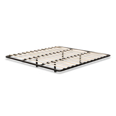 Copenhagen King Bed Frame | Pearl Grey Fabric | Myka Home