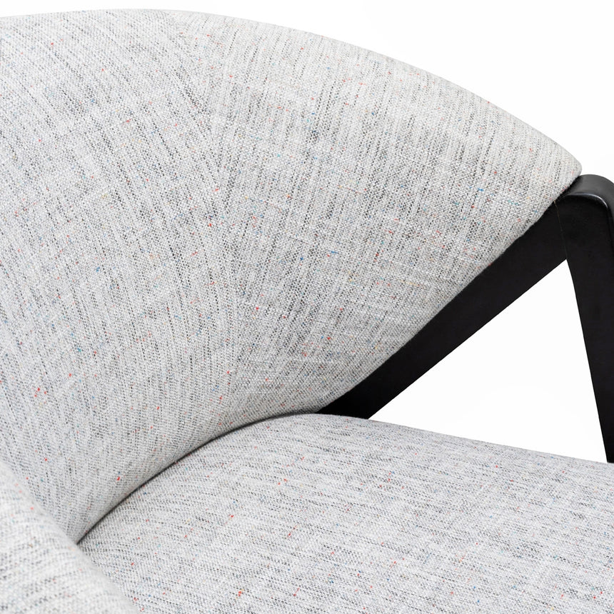 Armchair - Light Spec Grey - Black Oak - View 9