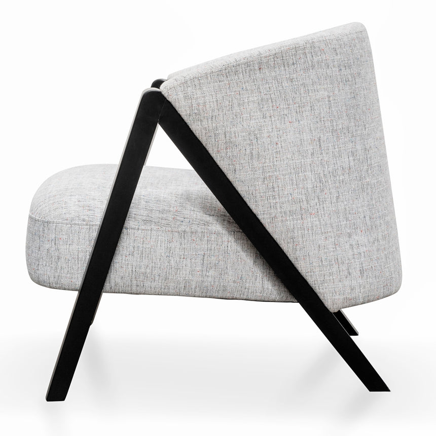 Armchair - Light Spec Grey - Black Oak - View 5