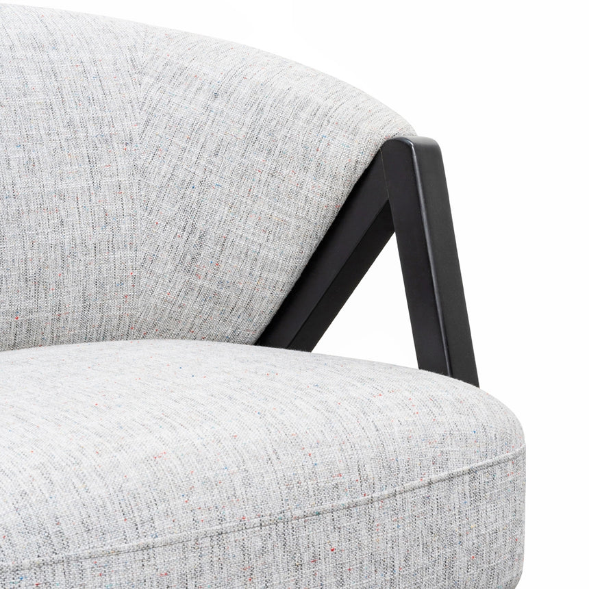Armchair - Light Spec Grey - Black Oak - View 6