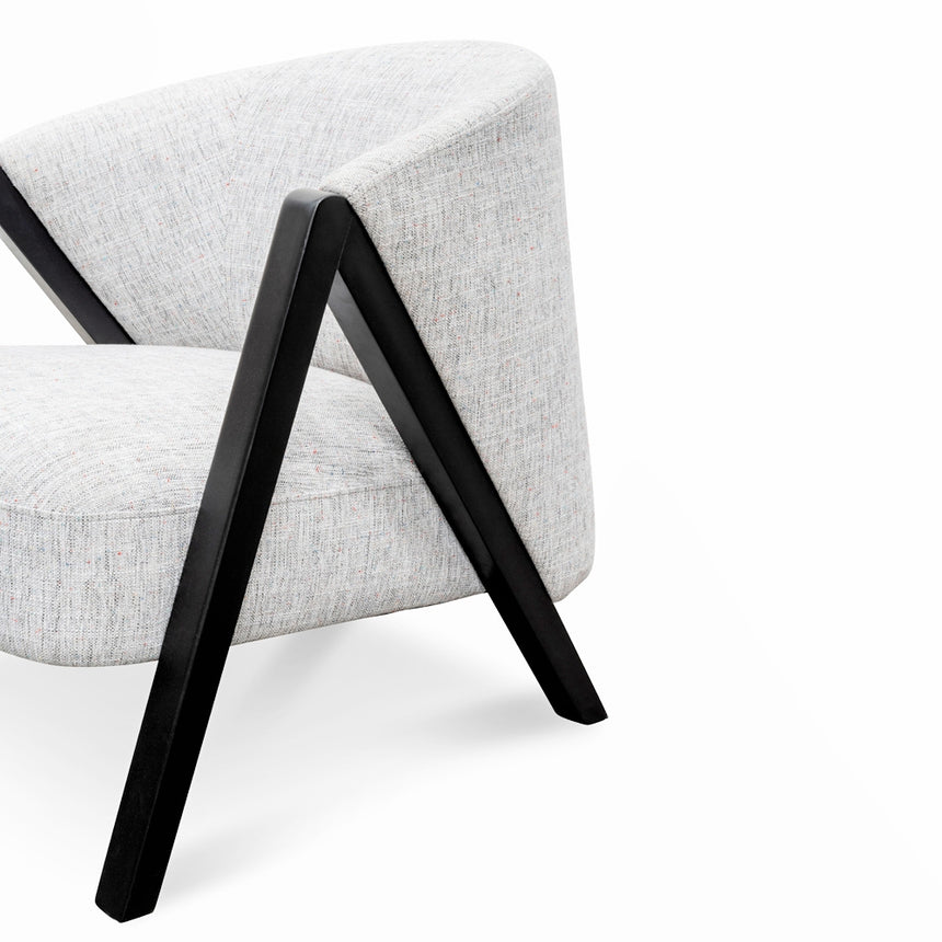 Armchair - Light Spec Grey - Black Oak - View 7
