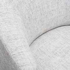 CLC2300-IG Armchair - Light Spec Grey - Black Oak